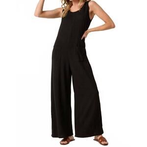 NEW MITTOSHOP urban rib knit jumpsuit in black